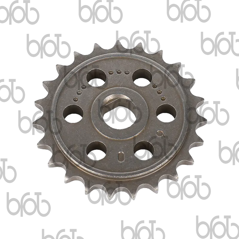 Conas a sheiceáil an bhfuil an sprocket caidéil ola inneall Land Rover 5.0 caite nó damáiste?